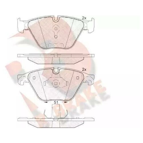 Дисковые тормозные колодки R BRAKE RB1998