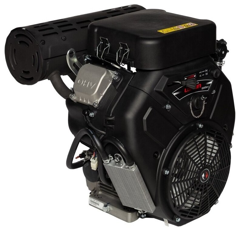Двигатель бензиновый Loncin LC2V90FD (E type) (35л.с., 999куб. см, V-образн, вал 28.575мм, электрический старт, катушка 20А, плоский воздушный фильтр) - фотография № 5