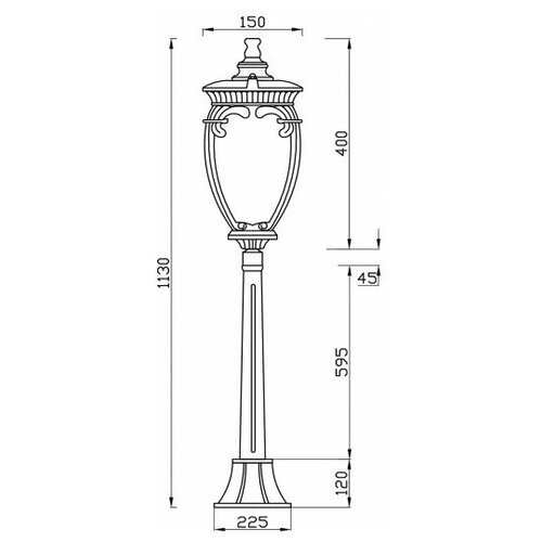 Outdoor   Maytoni Outdoor O414FL-01GB1