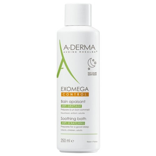 A-Derma EXOMEGA CONTROL Смягчающее средство для принятия ванны для сухой кожи, 250 мл