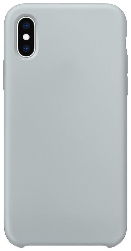 Чехол Silicone Case для Apple iPhone X / Xs без логотипа светло-фиолетовый