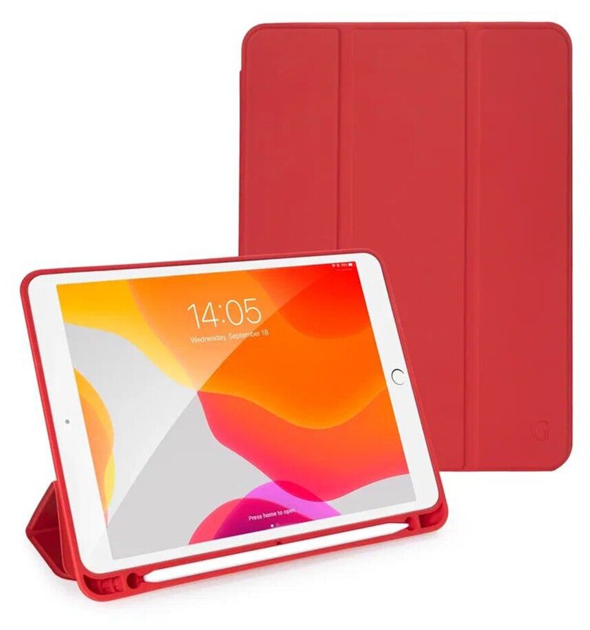 Чехол Guardi Milano Series для iPad 10.2" (2019-2021) / iPad Air 10.5" (2019) / iPad Pro 10.5" красный (Red)