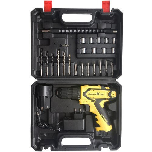 Шуруповерт аккумуляторный 12В 20Нм 15 Ач Набор инструментов 27 предметов EC-120127 набор сверл биты 217000₽