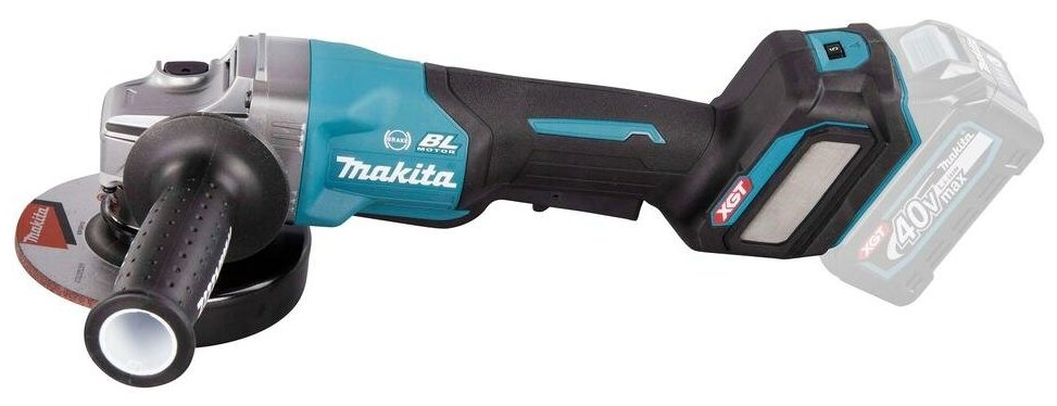 Аккумуляторная УШМ Makita GA029GZ, 125 мм, без аккумулятора черный/синий - фотография № 2