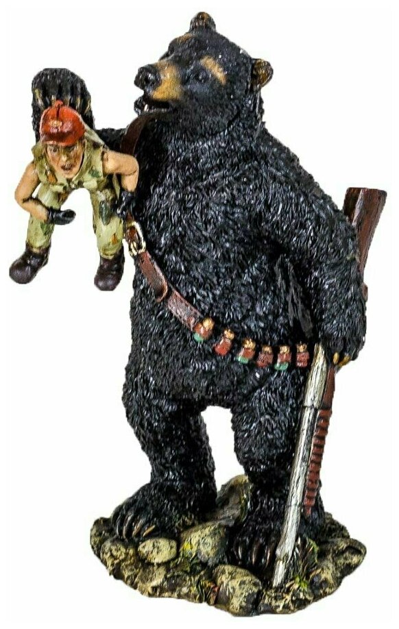 фото Фигурка керамическая «Медведь-охотник»