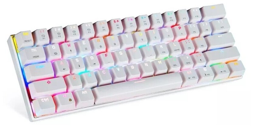 Клавиатура Motospeed CK62 White RGB Red Switch (+русская раскладка)