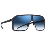 Титановые солнцезащитные очки GRESSO Nevada - маска / синие - изображение