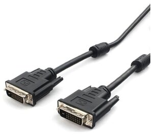 Кабель Cablexpert DVI-D dual link CC-DVI2L-BK-10M, 25M/25M, 10м, CCS, черный, феррит. кольца
