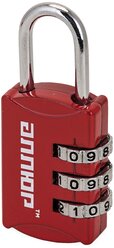 Замок багажный кодовый (красный) ВС1К-22/3 (HA816), дужка 3мм. Для сумок, чемоданов, багажа. Аллюр