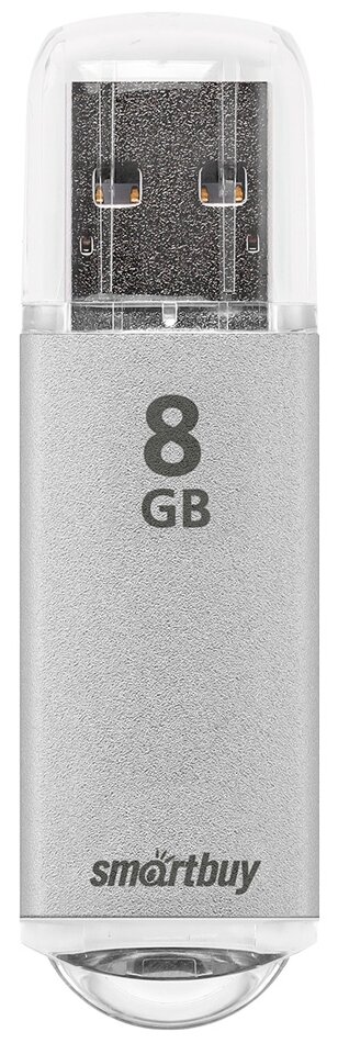 Флеш-накопитель USB 2.0 Smartbuy 8GB V-Cut Silver (SB8GBVC-S)