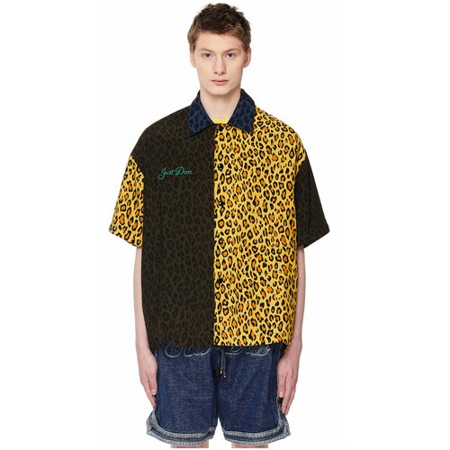 фото Just don рубашка leopard warmup s