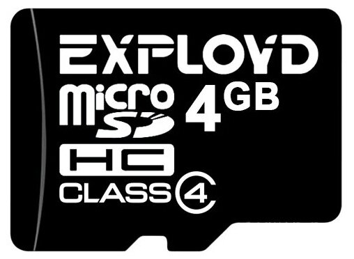 Карта памяти EXPLOYD microSDHC Class 4 4GB