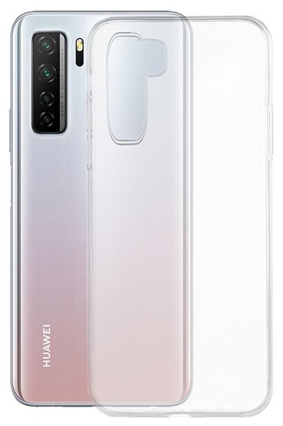 Cиликоновый прозрачный чехол Transparent для Huawei Honor 30S / Nova 7SE
