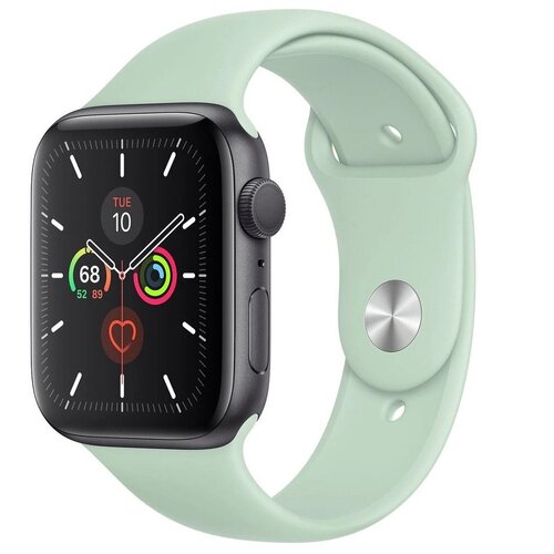 Спортивный ремешок Guardi Sport Band для Apple Watch 42/44 мм салатовый (Beryl)