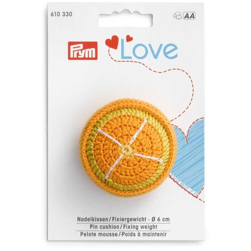 Купить 610330 Игольница апельсин Prym Love с фиксирующей гирей, Prym
