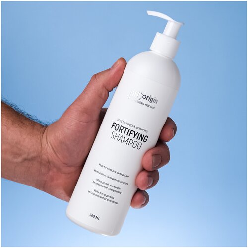 Профессиональный укрепляющий шампунь с кератином pH Origin Fortifying Shampoo 500 мл