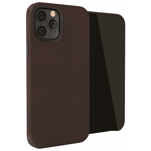 фото Чехол pipetto magnetic leather case + mount для iphone 12/12 pro (6.1), коричневый (p063-71-o)