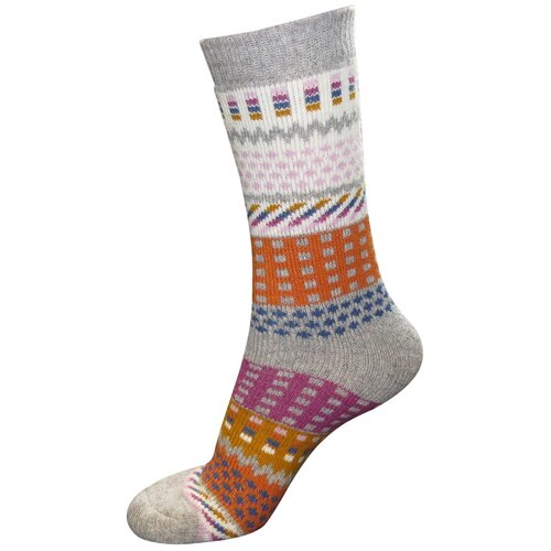 Guahoo/Термоноски детские (для мальчиков, для девочек), G55-2073CW, серые/ Детские теплые шерстяные носки/ размер 31-34
