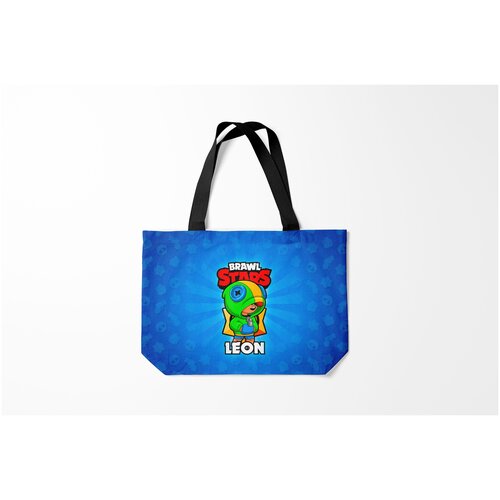 фото Сумка-шоппер / 46х35 см / геймерам / brawl stars leon burnettie
