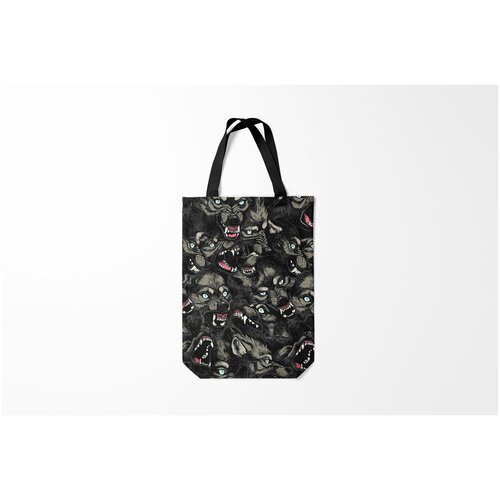 фото Сумка-шоппер / 31х42 см / звери / волки стая волков wolves burnettie