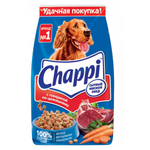 Chappi Корм сухой Chappi Сытный мясной обед полнорационный с говядиной по-домашнему для собак 2,5 кг 1 шт (3 штуки) - изображение