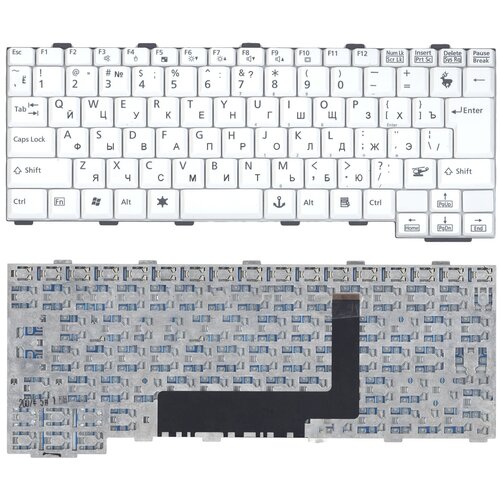 Клавиатура для ноутбука Fujitsu-Siemens Lifebook P7230 белая jp laptop keyboard for fujitsu for lifebook p7230 k060733l japanese ja white big enter new