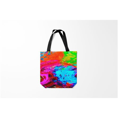 фото Сумка-шоппер / 40х40 см / тренды / tie dye burnettie