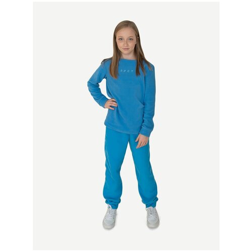 Голубой флисовый костюм «просто» детский на 12 лет (152 см)