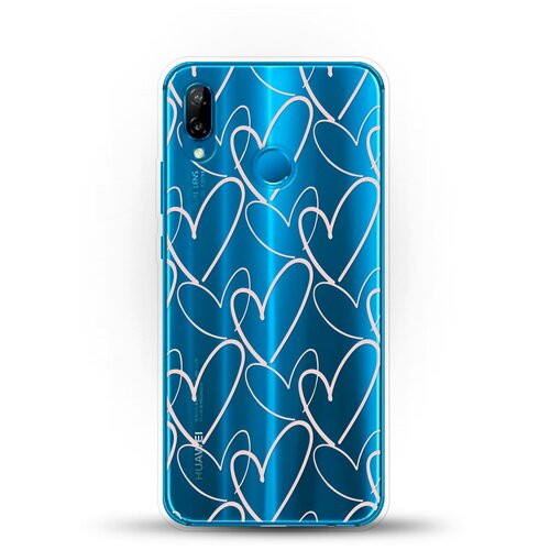 фото Силиконовый чехол сердца на huawei nova 3e andy & paul