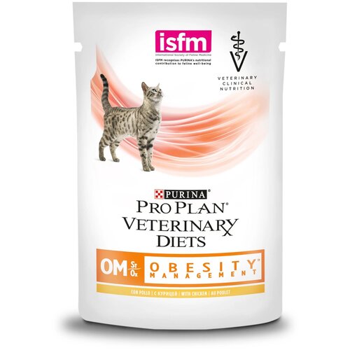 Пауч Purina Pro Plan Veterinary Diets для кошек при ожирении с курицей 85г 93089