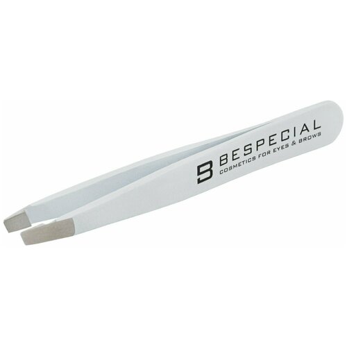 Пинцет для коррекции бровей белый mini Bespecial