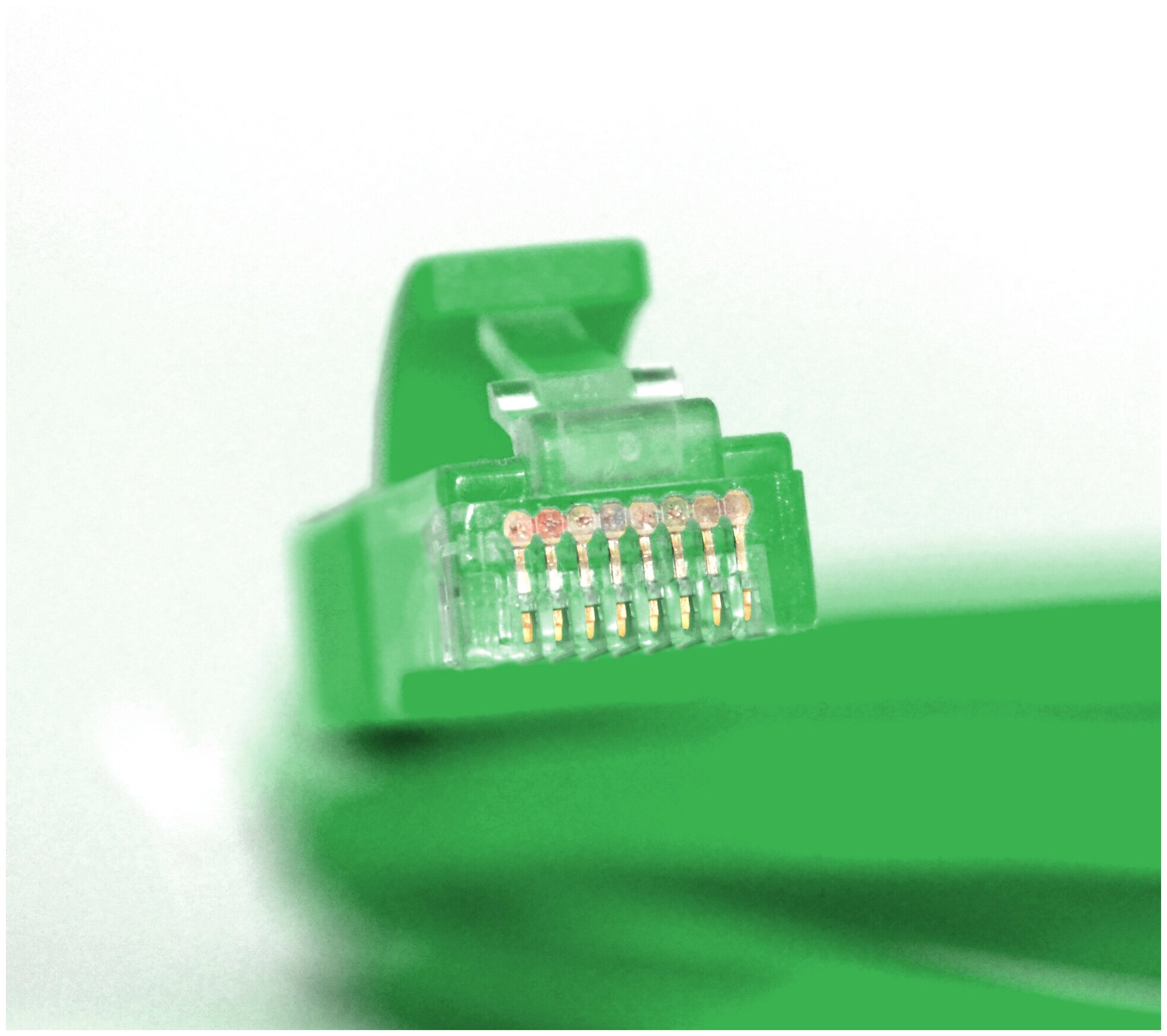 Кабель GCR RJ45-RJ45 0,5м M-M Green GCR-LNC05-0.5m Green Connection - фото №6