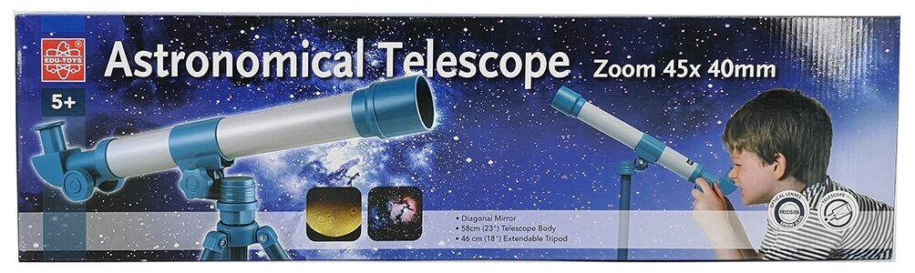 Телескоп EDU-TOYS со штативом TS808 45х40 мм