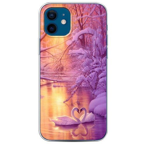 фото Силиконовый чехол "зима 1" на apple iphone 12 / айфон 12 case place