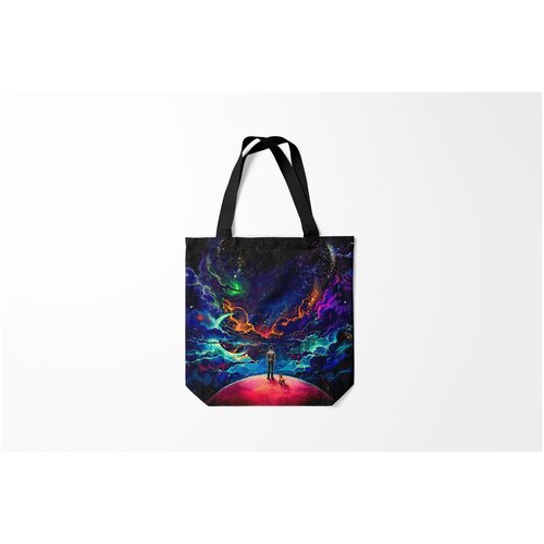 фото Сумка-шоппер / 40х40 см / популярные иллюстрации / астрономия космос арт burnettie