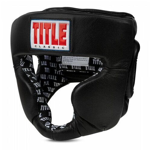 фото Шлем боксерский title classic full coverage training headgear 2.0, размер м, черный title boxing