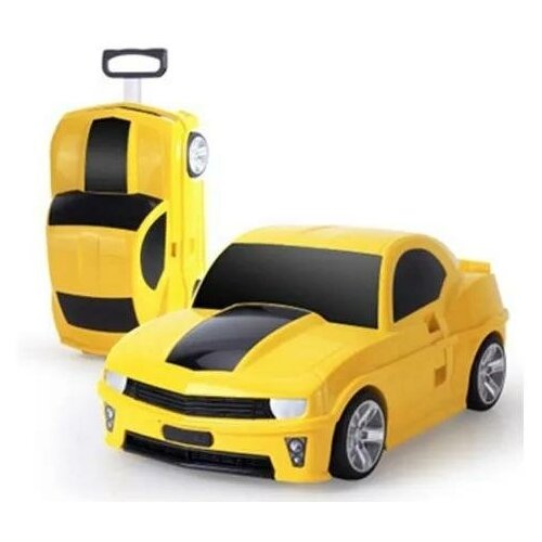 фото Чемодан котофей "машинка", желтый