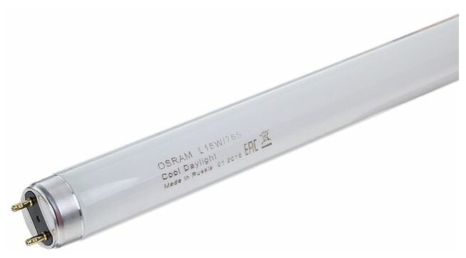 Лампа люминесцентная Osram L 18W/765, G13, 18 Вт, 6500 К, 590 мм - фотография № 2