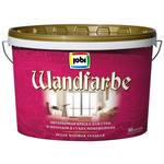 Краска Jobi Wandfarbe интерьерная для стен и потолков акриловая 10 л белая гладкая морозостойкая - изображение