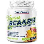 Вегетарианские БЦАА BeFirst, BCAA 2:1:1 VEGAN instantized powder, 200г (Экзотик)/Спорт питание БЦАА / Для мужчин и женщин, похудения и набора мышечной массы - изображение