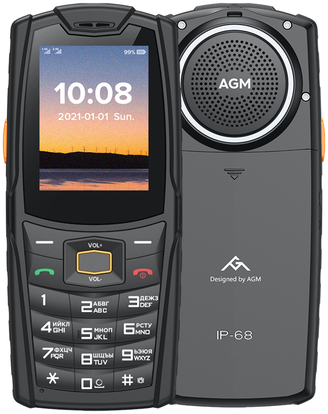 Телефон AGM M6, черный