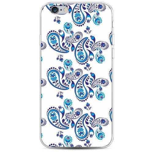 фото Силиконовый чехол "гжель" на apple iphone 6s / айфон 6s case place