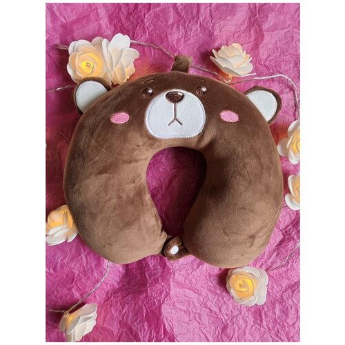 Мягкая подушка/игрушка подушка медведь коричневый мягкая игрушка подушка медведь в шапочке