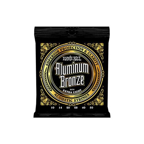 фото Ernie ball 2570 струны для акустической гитары aluminum bronze extra light