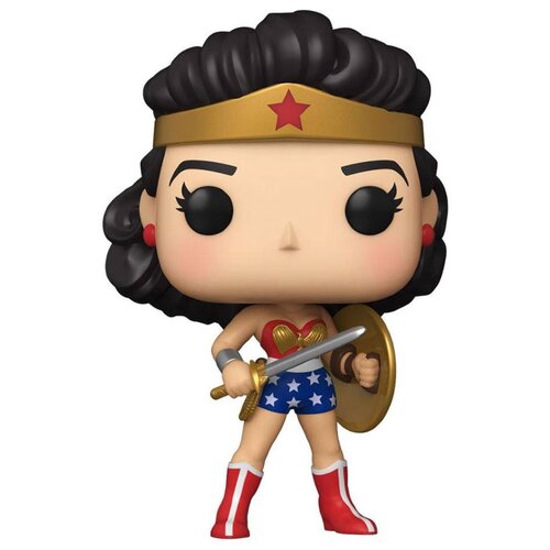 Фигурка Funko POP! Heroes DC Wonder Woman 80th Wonder Woman Golden Age 54973, 10 см фигурка funko pop heroes dc wonder woman 80th wonder woman classicw cape 55008