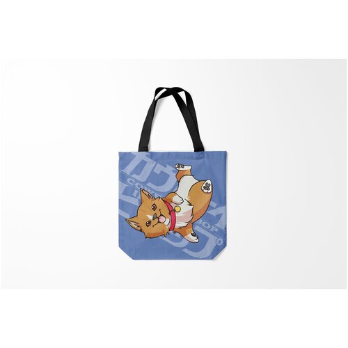 фото Сумка-шоппер / 40х40 см / аниме / cowboy bebop bebop. собака эйн burnettie