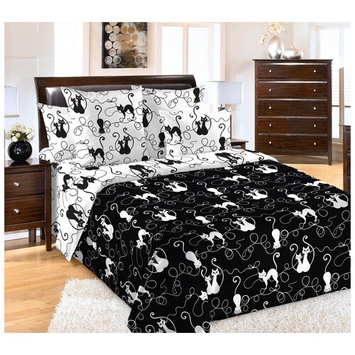 фото Постельное бельё котофей 1, бязь (2 спальный)н belissimo