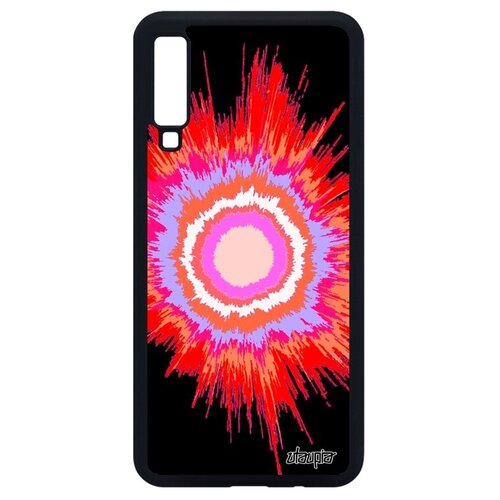 фото Необычный чехол для смартфона // galaxy a7 2018 // "большой взрыв" звезда пространство, utaupia, фуксия