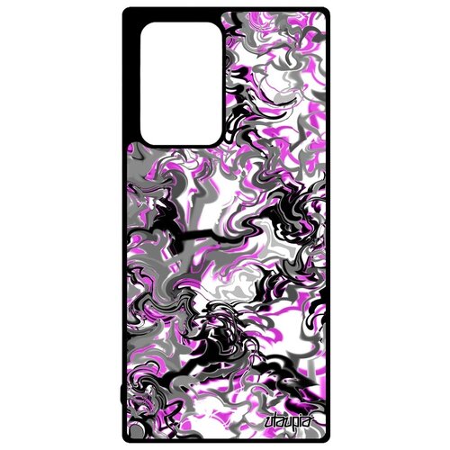 фото Противоударный чехол на телефон // samsung galaxy note 20 ultra // "мраморный фон" зигзаг стиль, utaupia, розовый