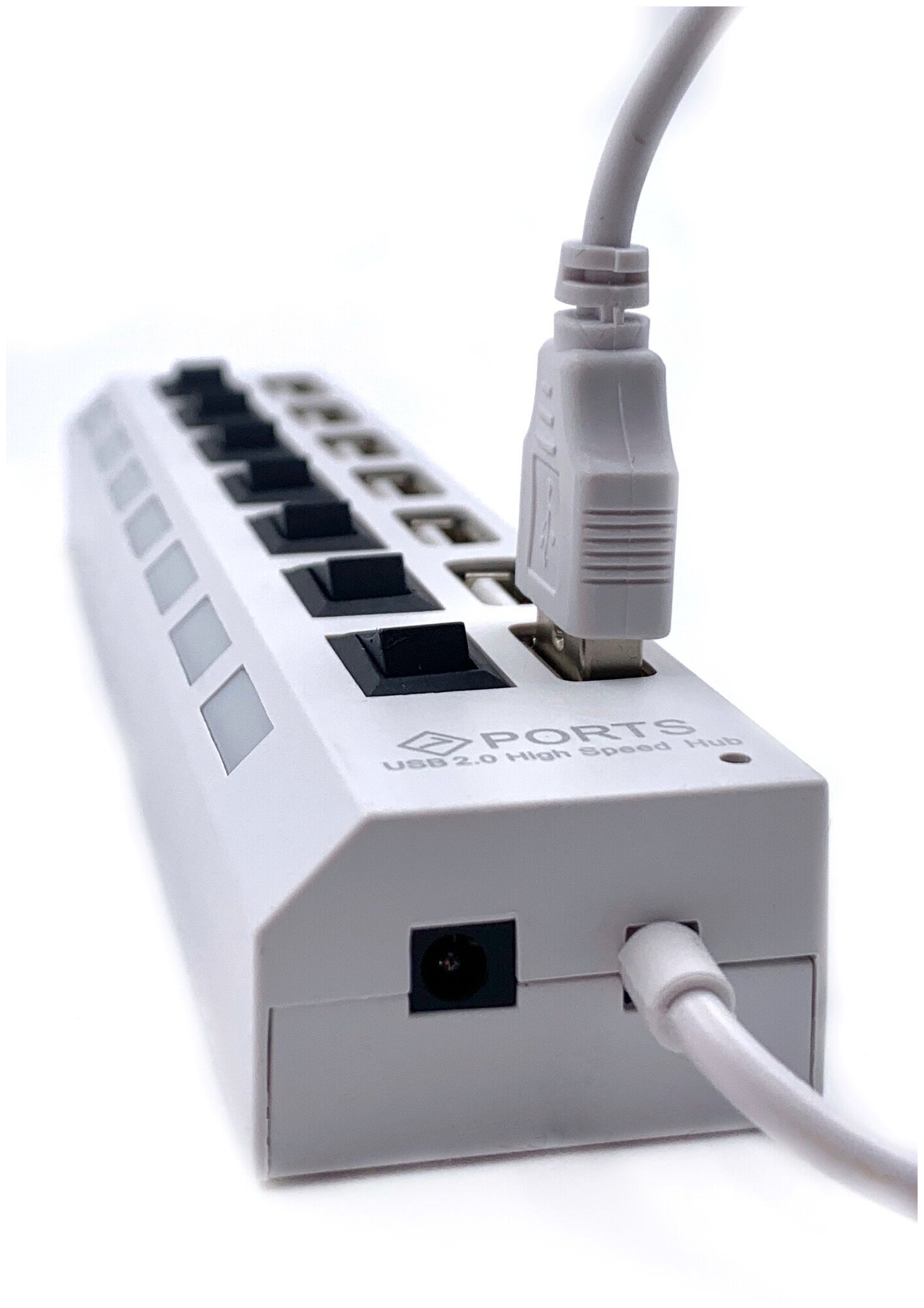Разветвитель HUB 7 USB Белый